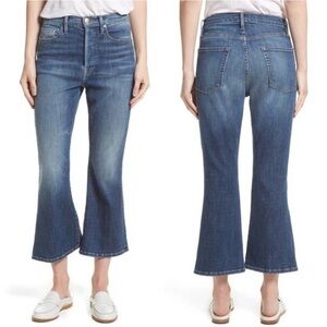 Frame Denim Le Crop Flare Jeans Cropped Sunrise Park Size 27 High Waist LCF6540
